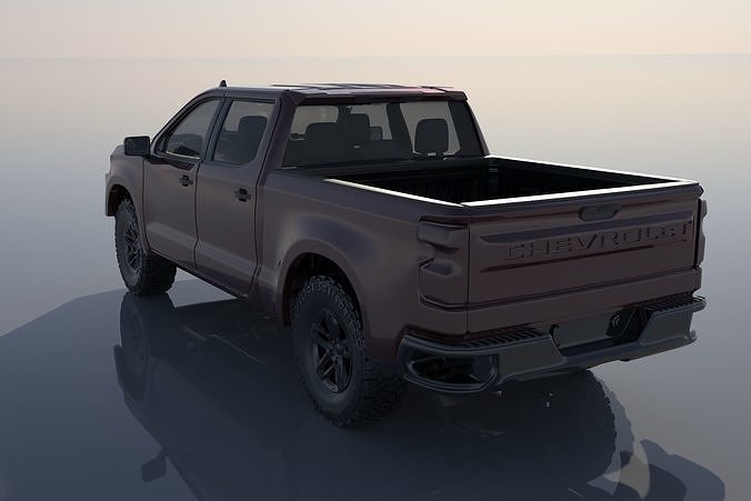 Chevrolet Silverado 1500 2022  3D print model 3