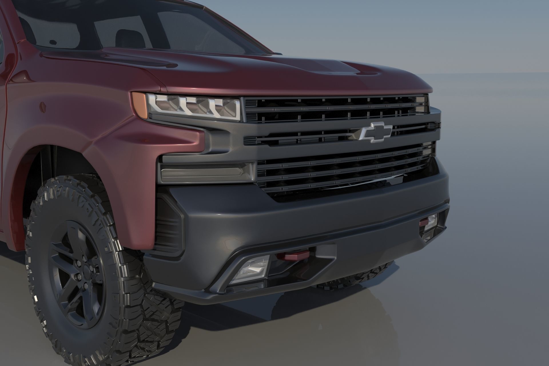 Chevrolet Silverado 1500 2022  3D print model_6