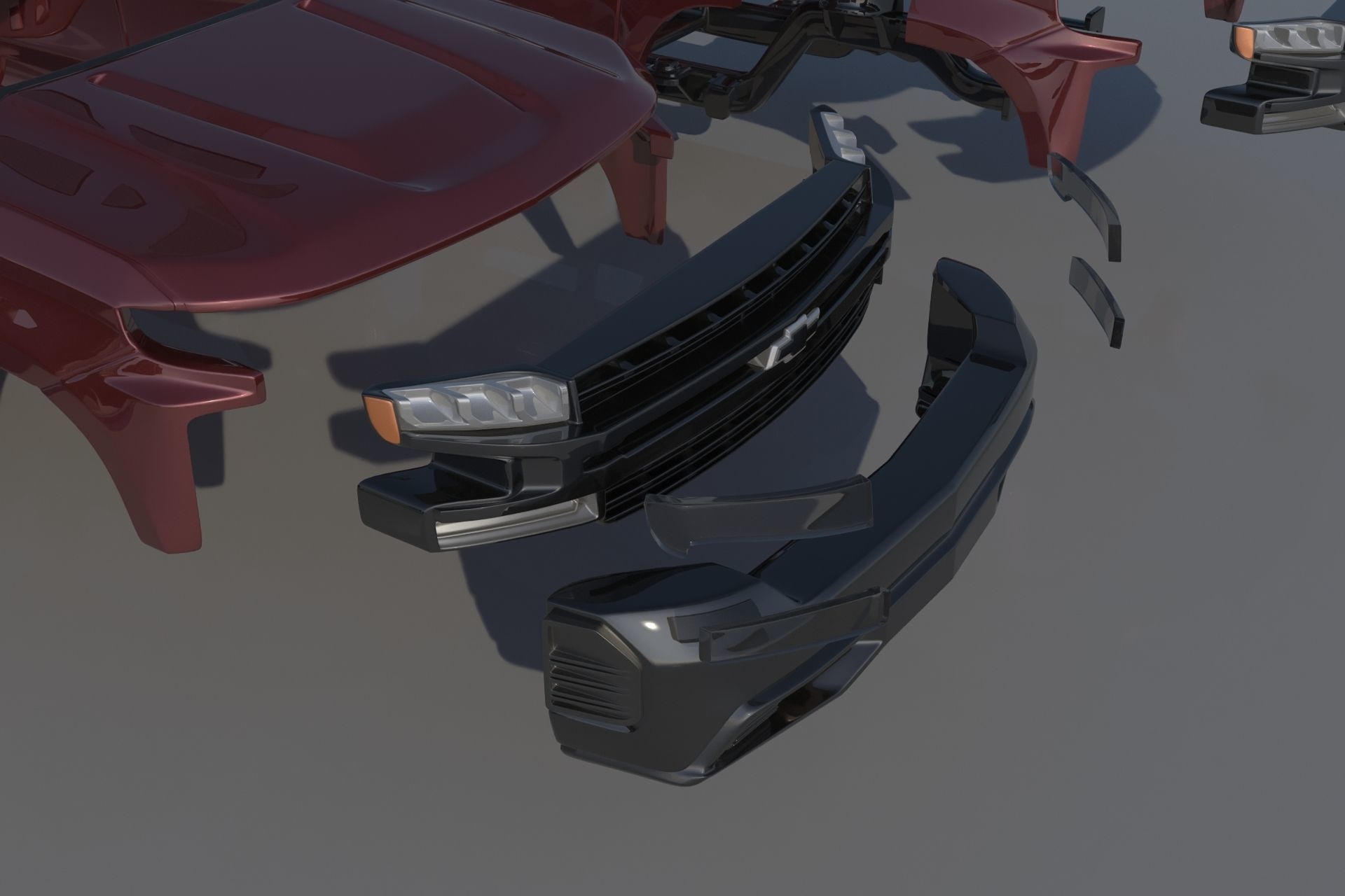 Chevrolet Silverado 1500 2022  3D print model_18