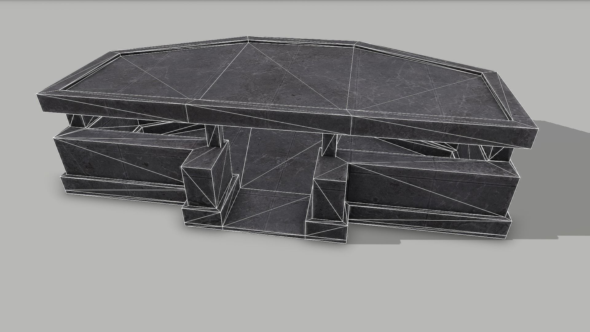 Military Bunker 7 Low-poly 3D model_6