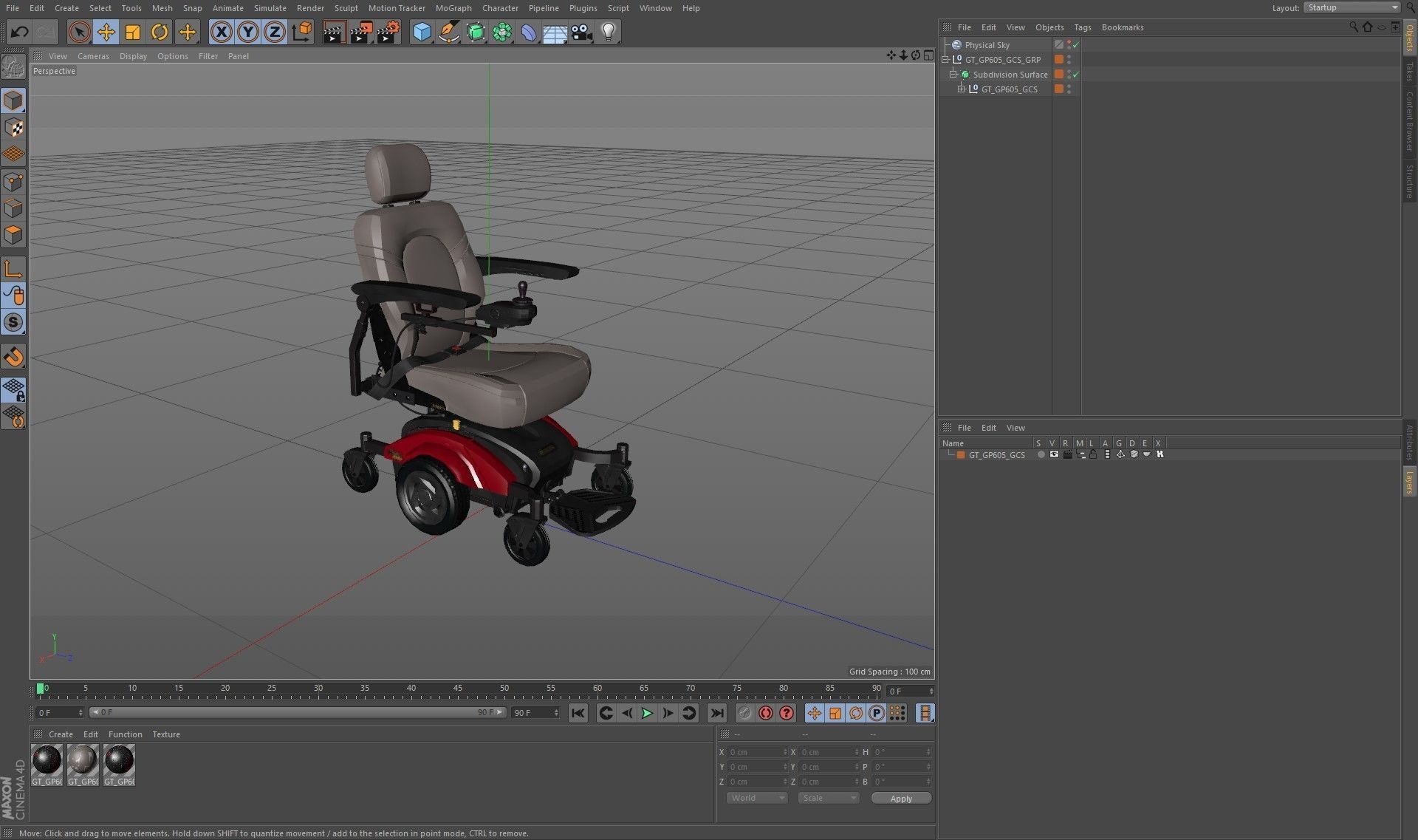 Golden Technologies GP605 Golden Compass Sport 3D model_9