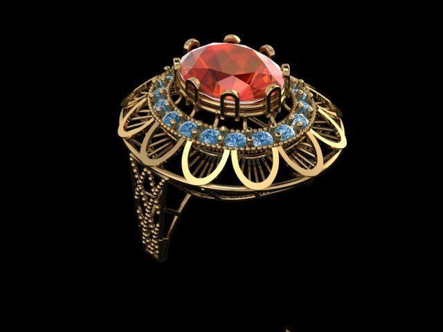 ELLIPSE RINGS 3D print model_12