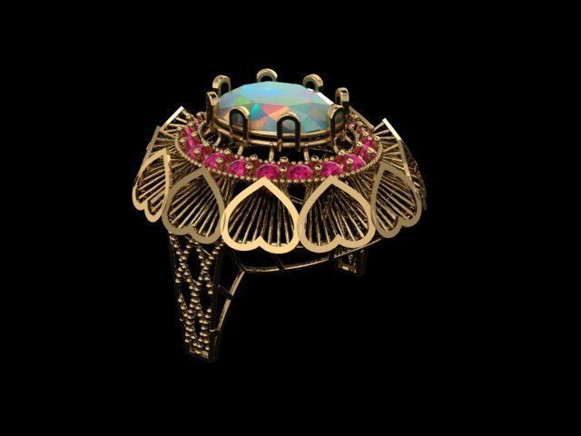 ELLIPSE RINGS 3D print model_7