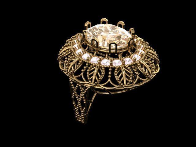 ELLIPSE RINGS 3D print model_3