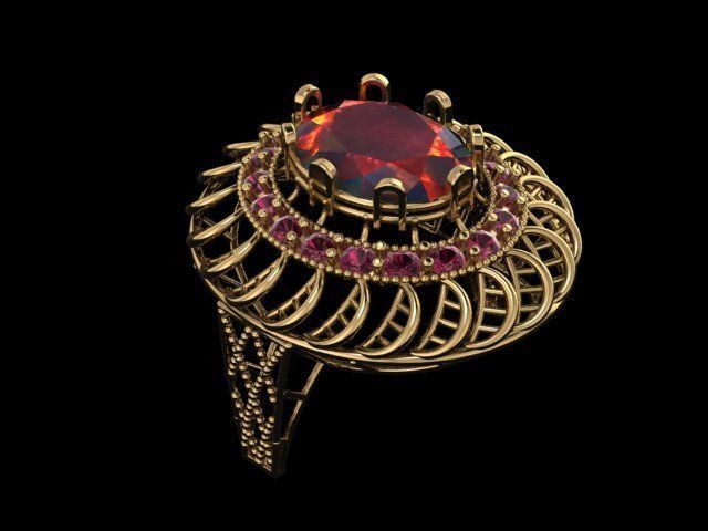 ELLIPSE RINGS 3D print model_5