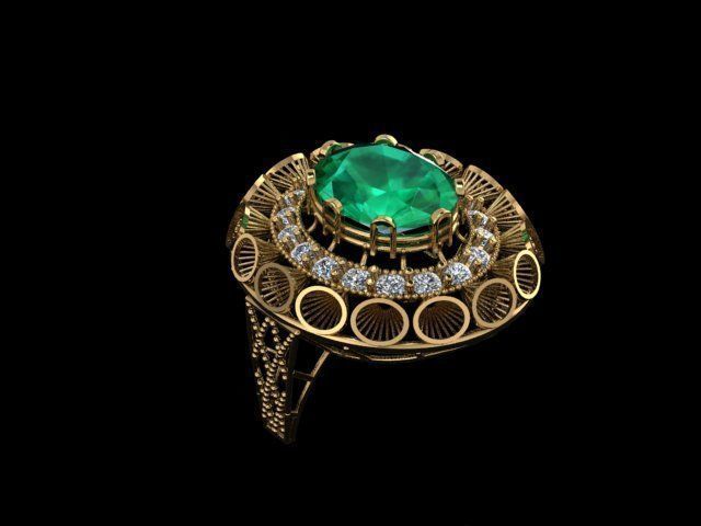 ELLIPSE RINGS 3D print model_2