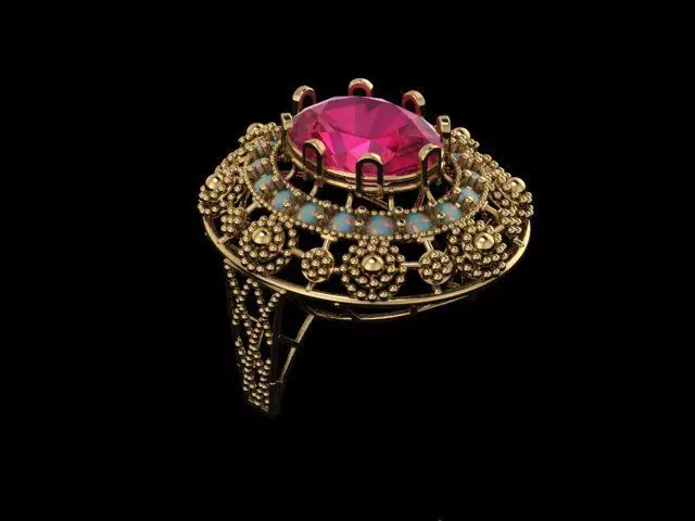 ELLIPSE RINGS 3D print model_0