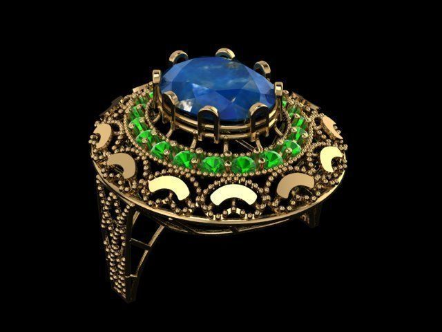 ELLIPSE RINGS 3D print model_22