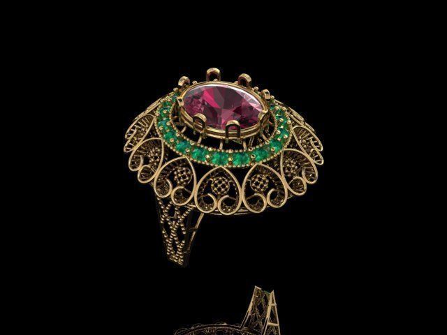 ELLIPSE RINGS 3D print model_8