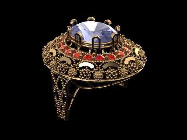 ELLIPSE RINGS 3D print model_6