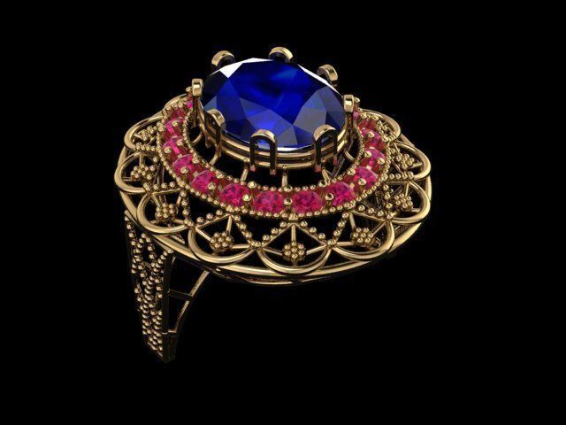 ELLIPSE RINGS 3D print model_4