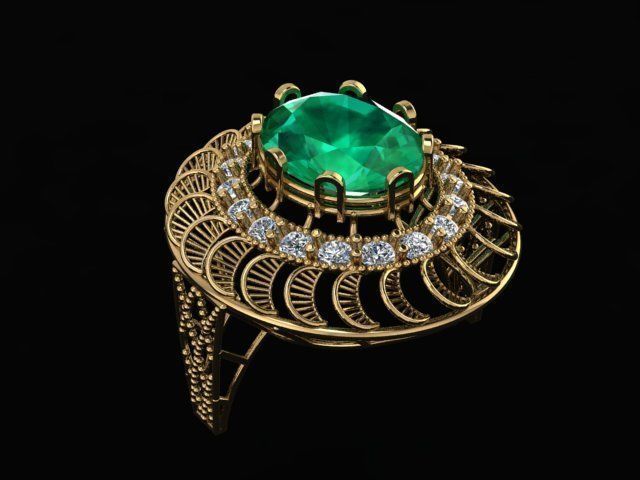 ELLIPSE RINGS 3D print model_23