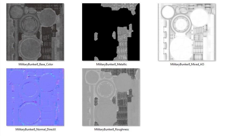  Military Bunker 8  Low-poly 3D model_7