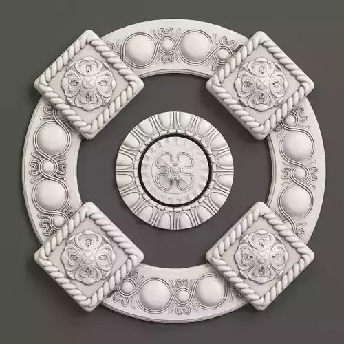 Rosette 2 decorative ceiling medallion