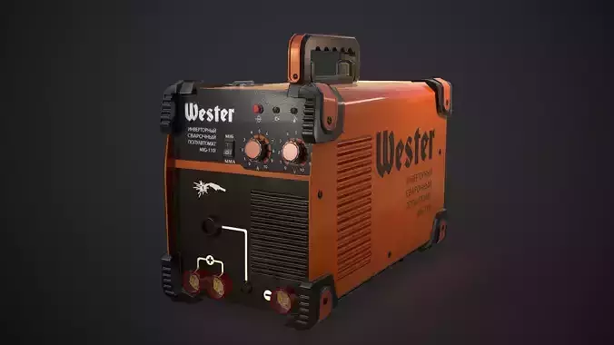 Industrial Welding Machine 3d model low-poly Low-poly 3D model