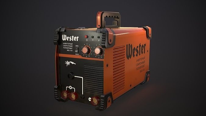 Industrial Welding Machine 3d model low-poly Low-poly 3D model