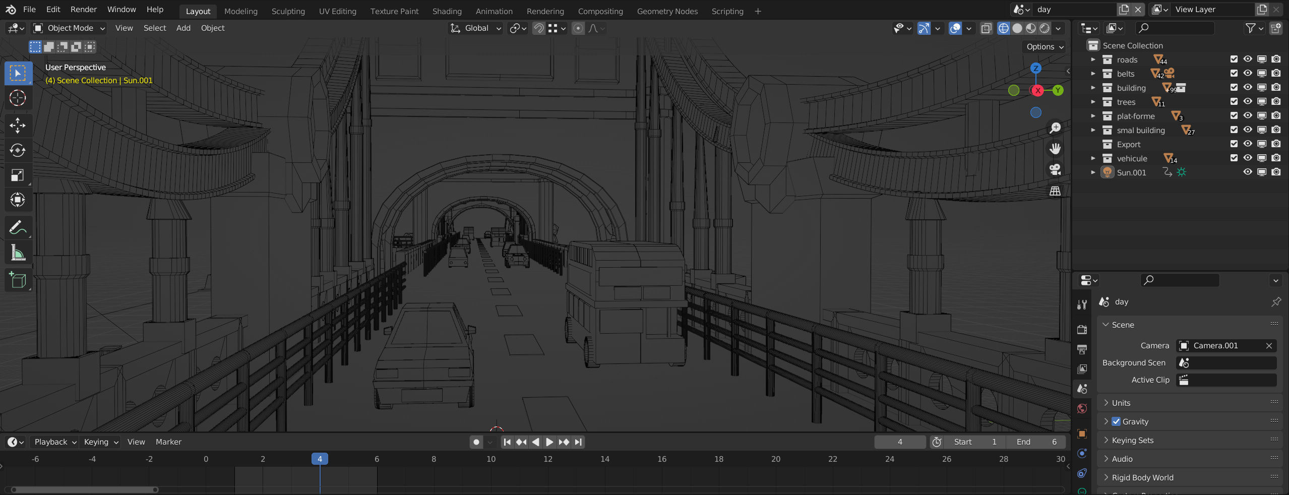 London - tower bridge Low-poly 3D model_13