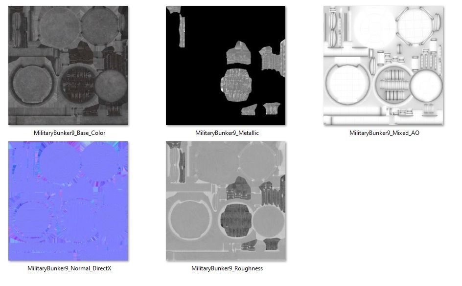 Military Bunker 9 Low-poly 3D model_7