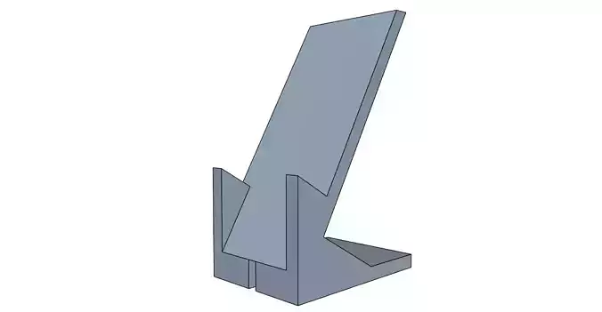 Phone stand with cable holder easy print