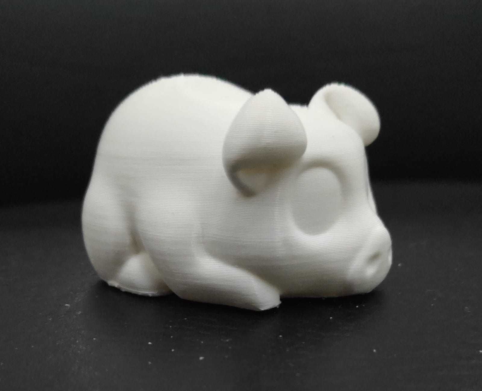 Lying Pig 3D print model_7