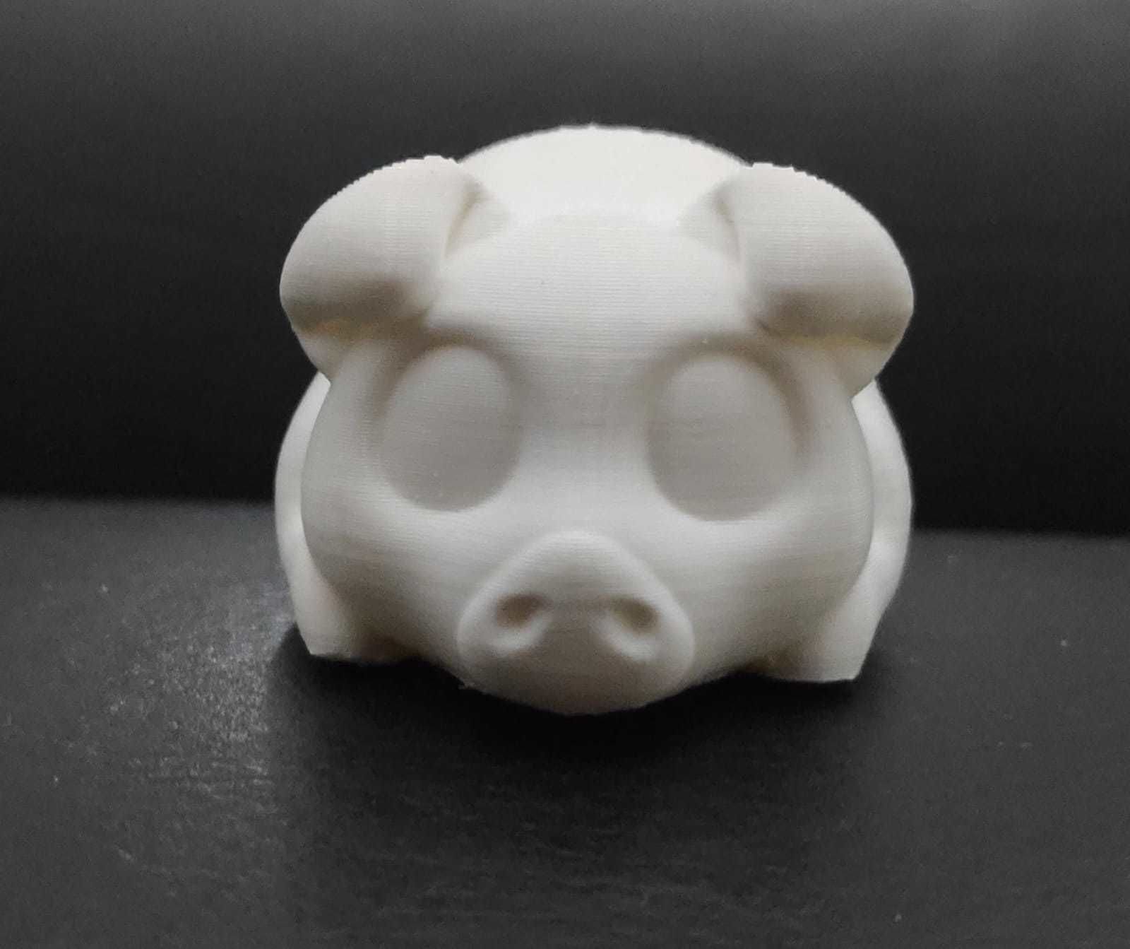 Lying Pig 3D print model_3