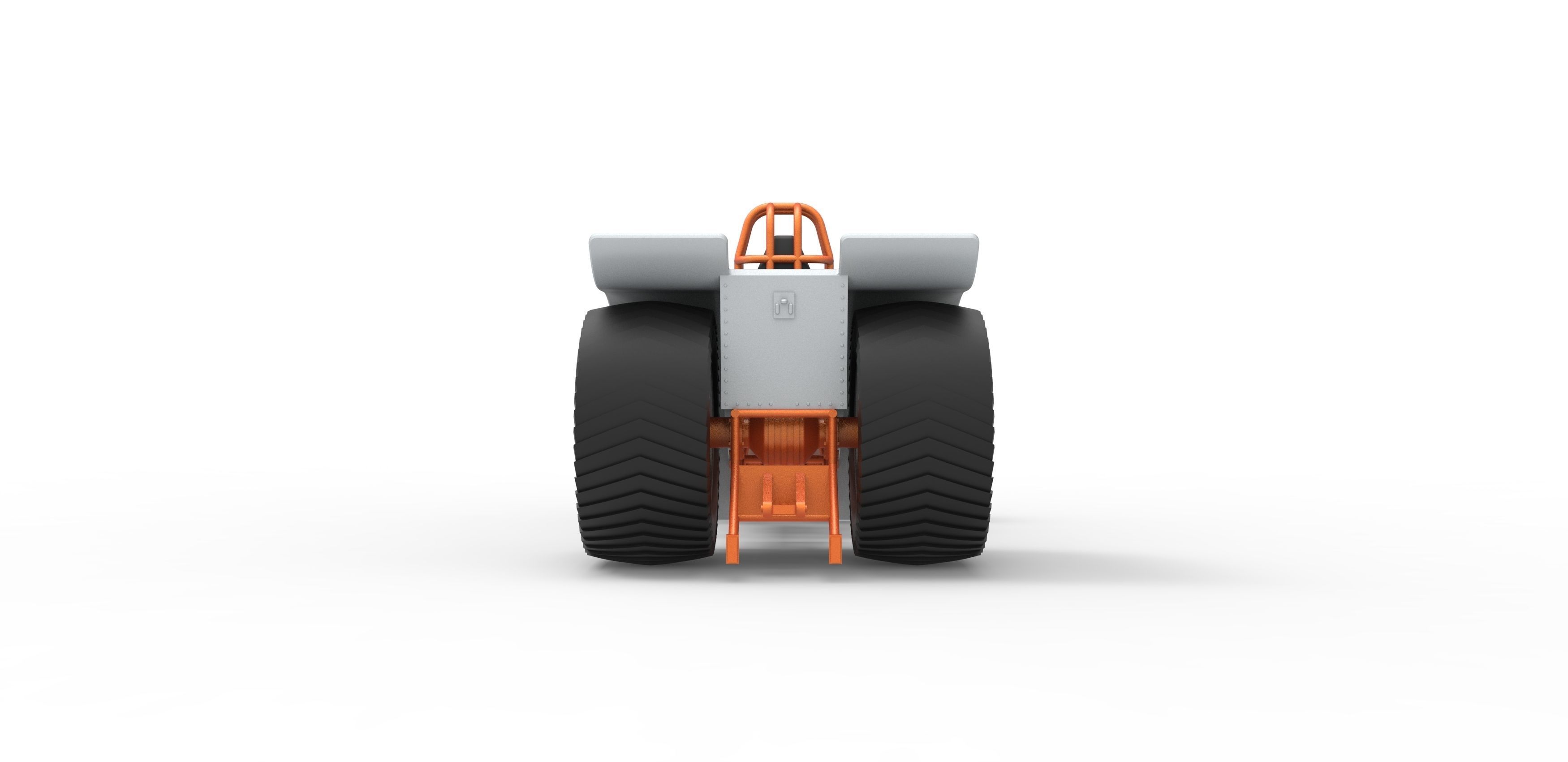 Pulling tractor 3 engines V8 Version 4 Scale 1 to 25 3D print model_14