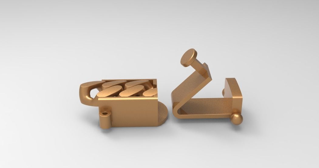 7mm quban lock 3D print model_3