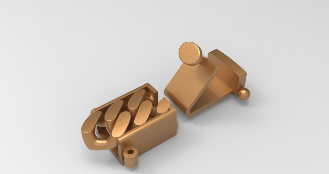 7mm quban lock 3D print model_4