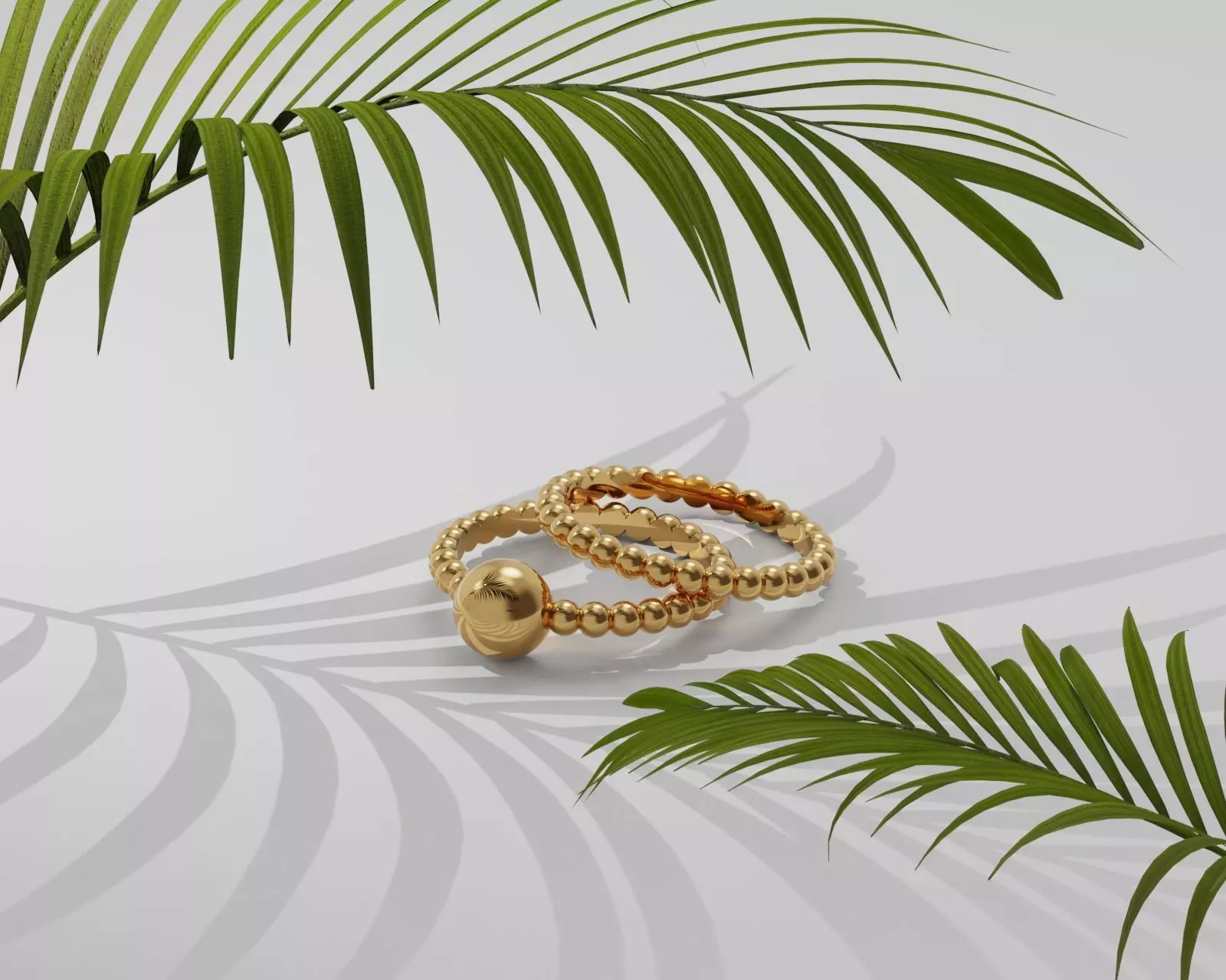 Bead Band Rings Free 3D print model