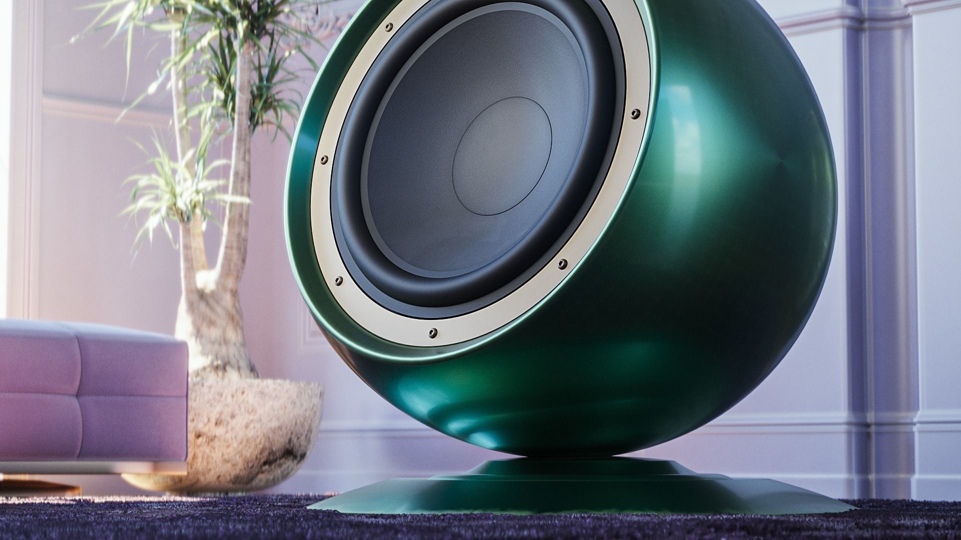 Audio Speaker Floorstanding 3D model_1