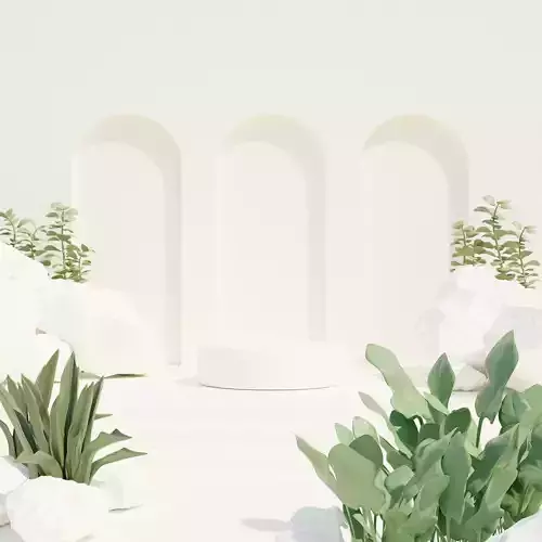 Podium for the demonstration of a product