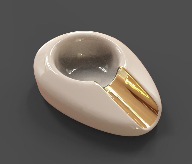 Ashtray and Cigar 3D model_7