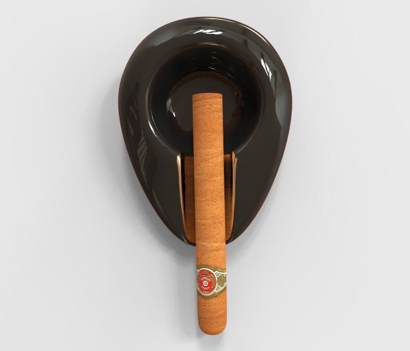Ashtray and Cigar 3D model_4
