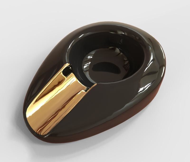 Ashtray and Cigar 3D model_6