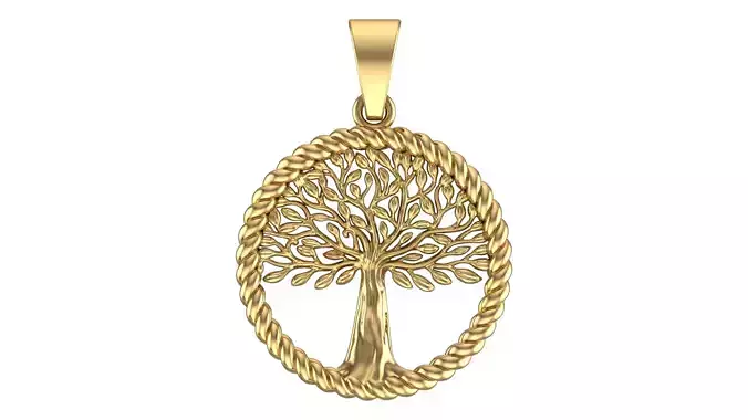 Tree of life Necklace 3D print model