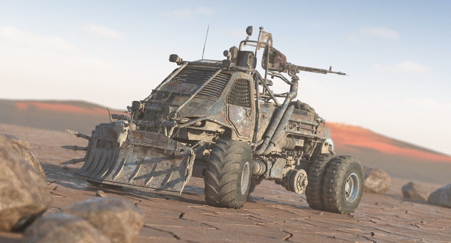 Apocalyptic Truck 4 3D model_1