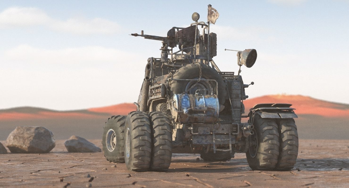 Apocalyptic Truck 4 3D model_6