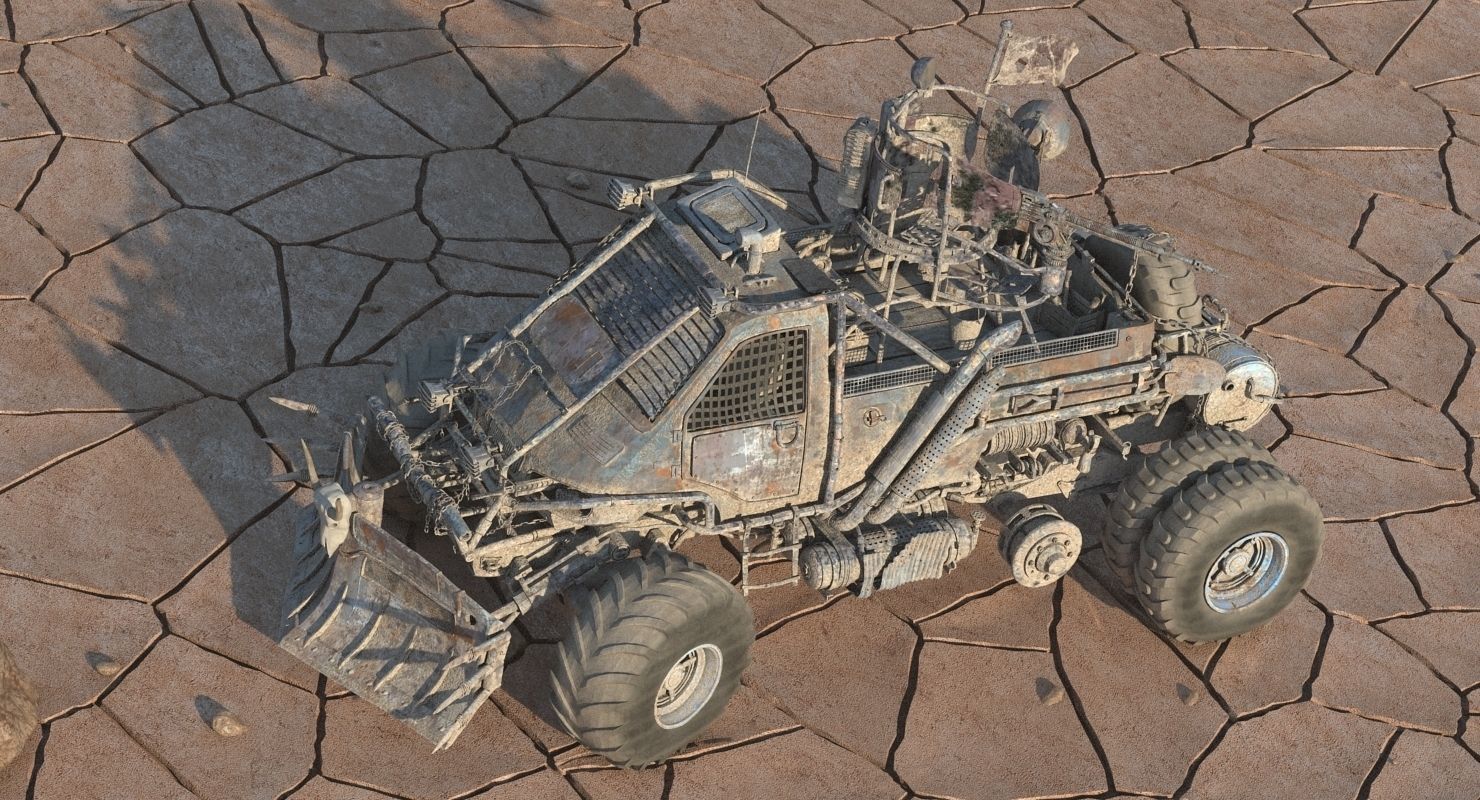 Apocalyptic Truck 4 3D model_13