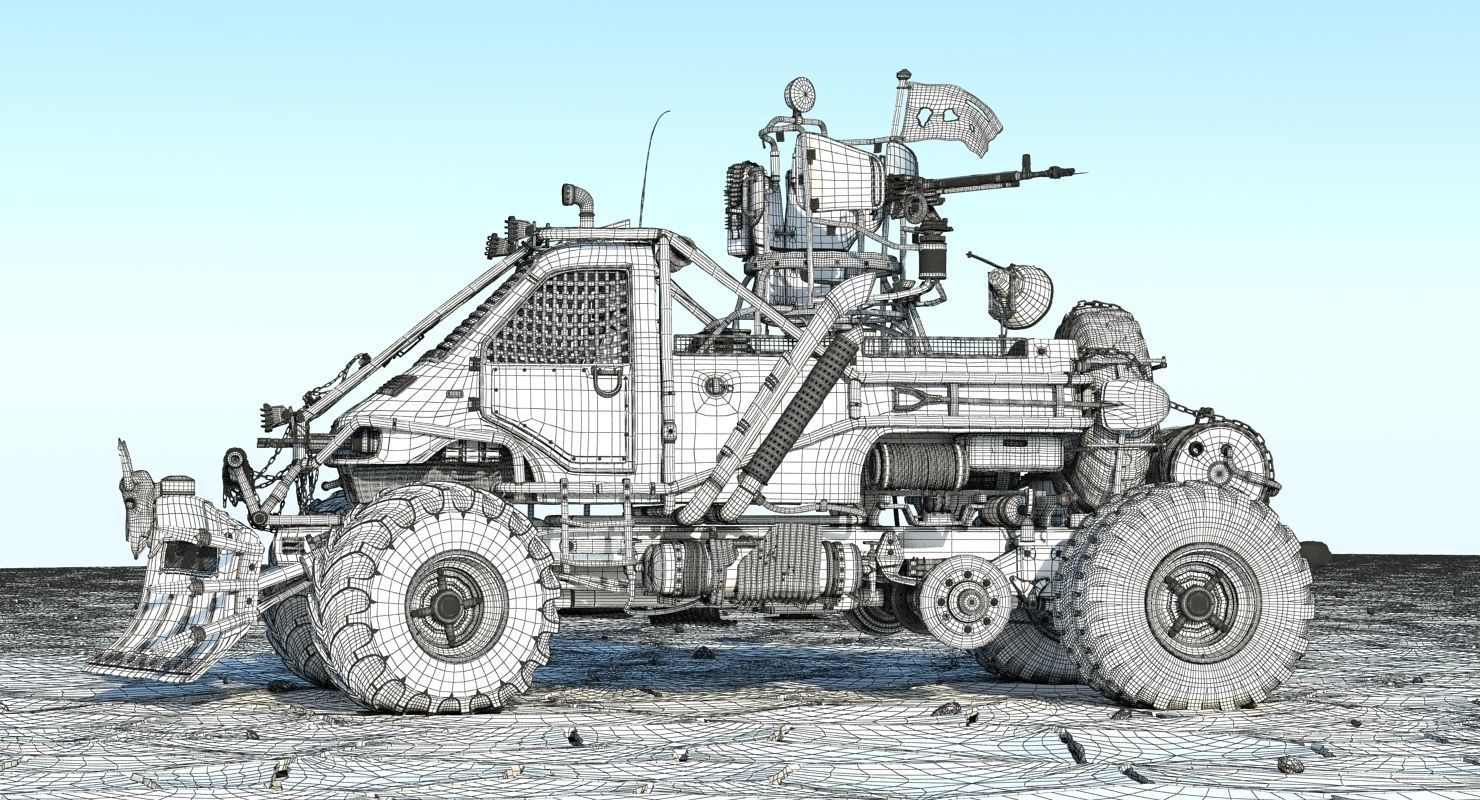 Apocalyptic Truck 4 3D model_5