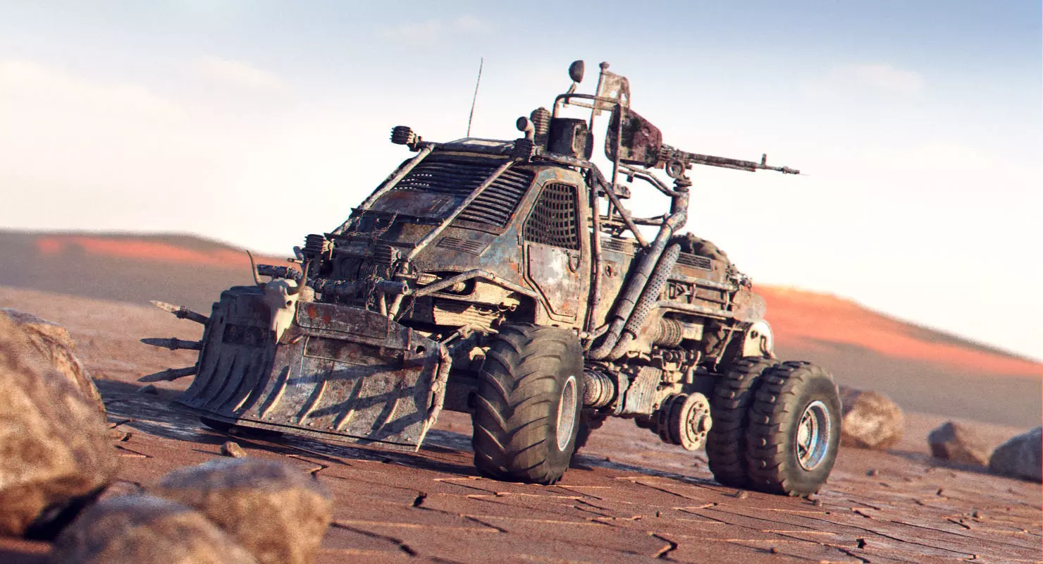 Apocalyptic Truck 4 3D model_0