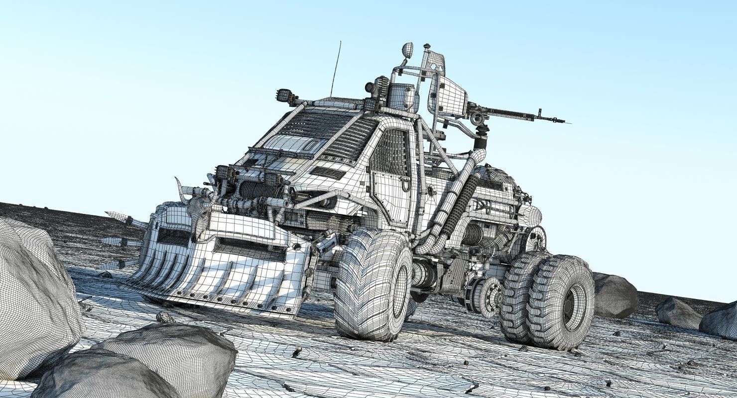 Apocalyptic Truck 4 3D model_2