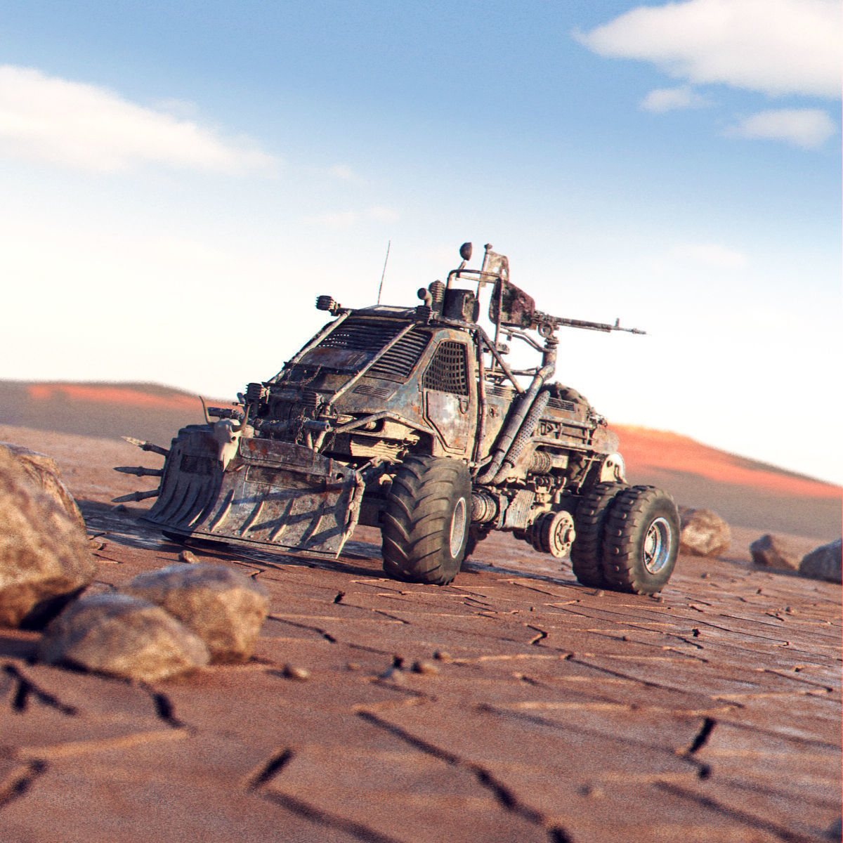 Apocalyptic Truck 4 3D model_15