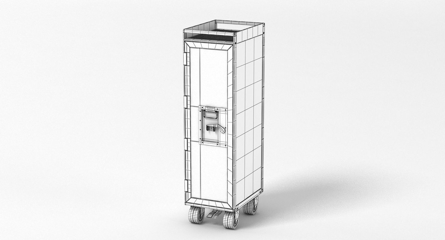 Bordbar Airline Trolley 3D model_10