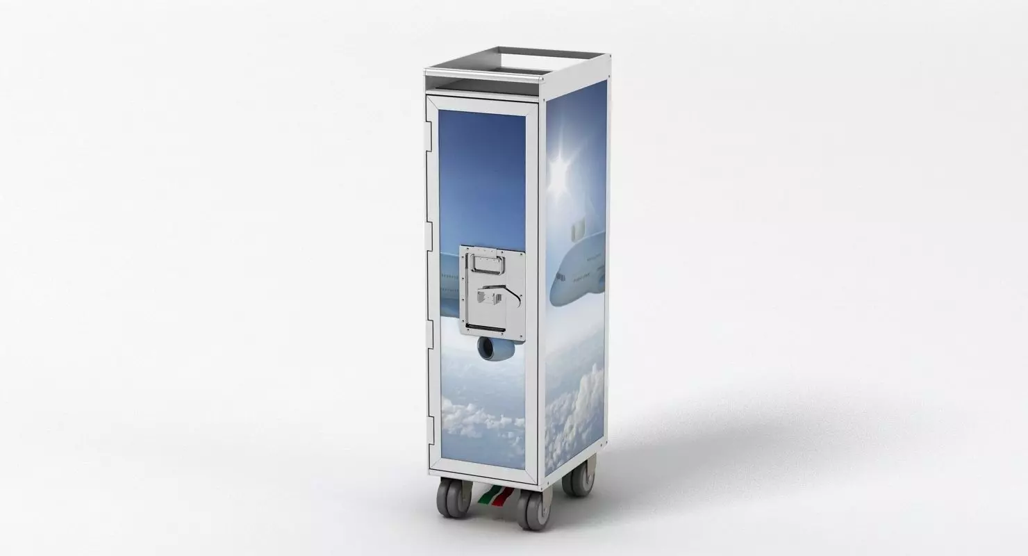 Bordbar Airline Trolley 3D model_0
