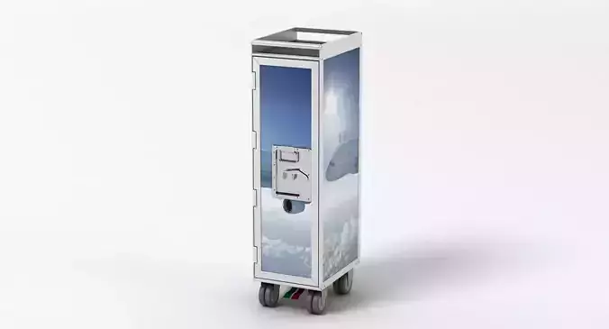 Bordbar Airline Trolley 3D model Bordbar Airline Trolley 3D model
