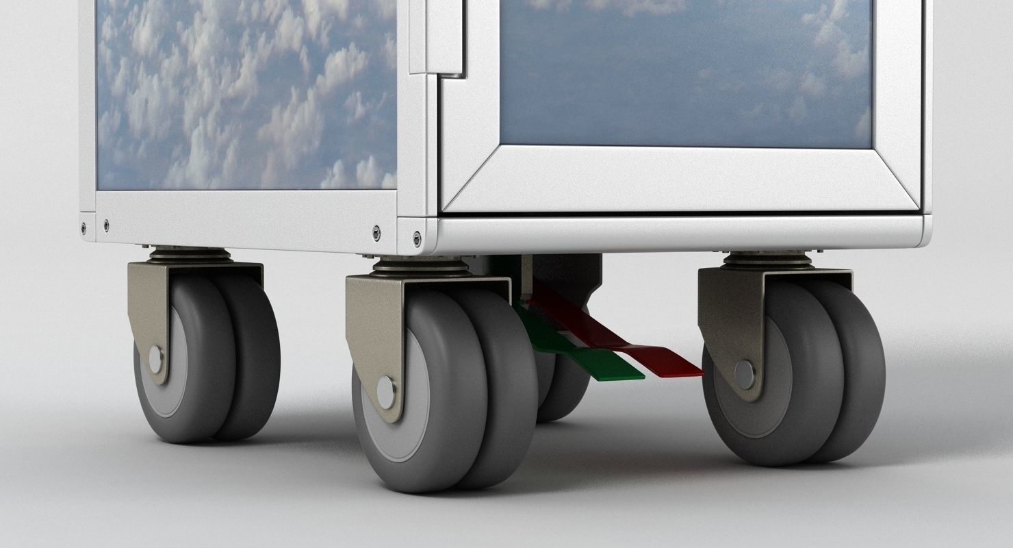 Bordbar Airline Trolley 3D model_2