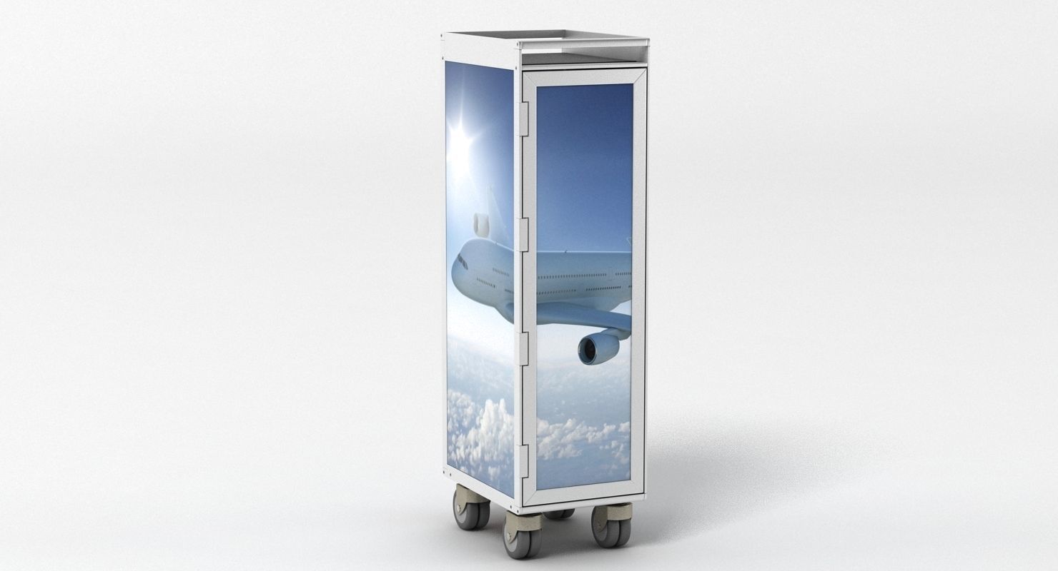 Bordbar Airline Trolley 3D model_9