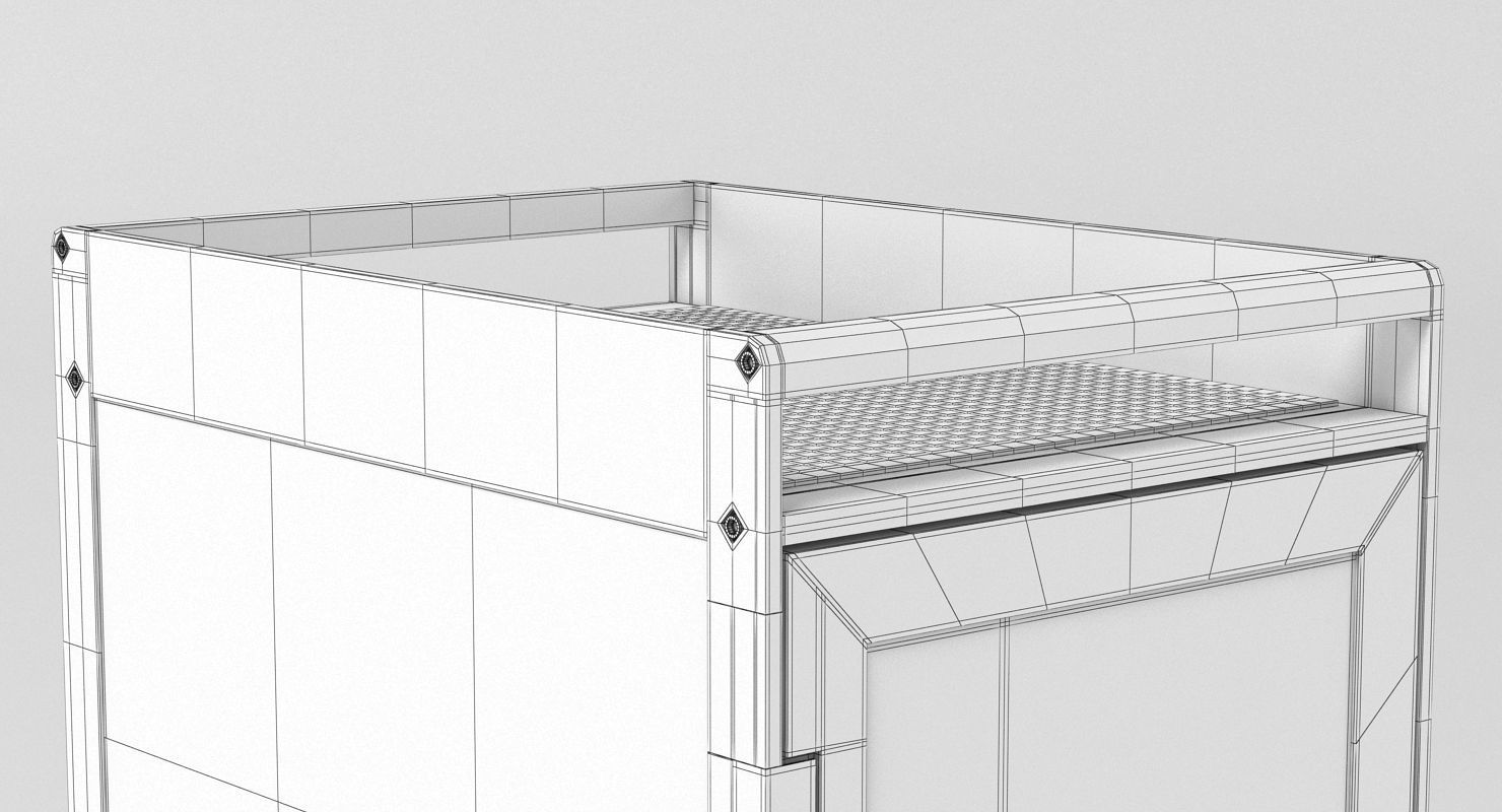 Bordbar Airline Trolley 3D model_14