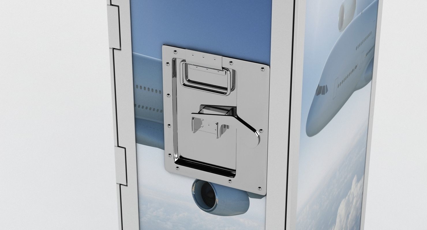 Bordbar Airline Trolley 3D model_1