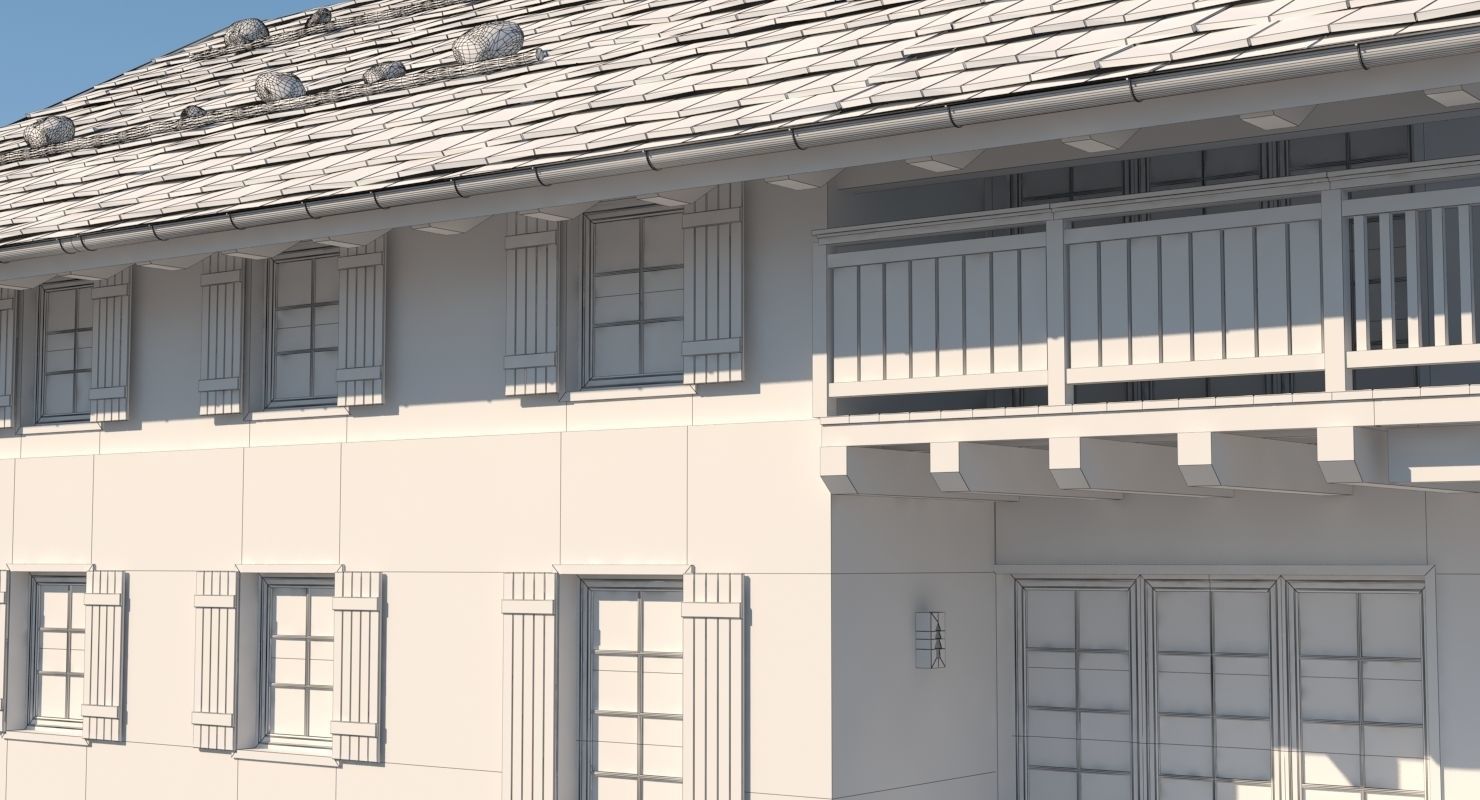 Chalet 001 3D model_16